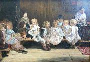 Max Liebermann Infants School (Bewaarschool) in Amsterdam oil painting on canvas